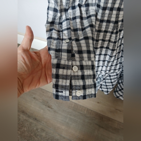 Veronica Beard Jeans Sherry Plaid Wrap Shirt dress. Size M - Picture 8 of 10